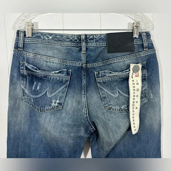LTB 1948 Bootcut Low Rise Distressed Denim Cottton Jeans Size 31x32 - Picture 7 of 13